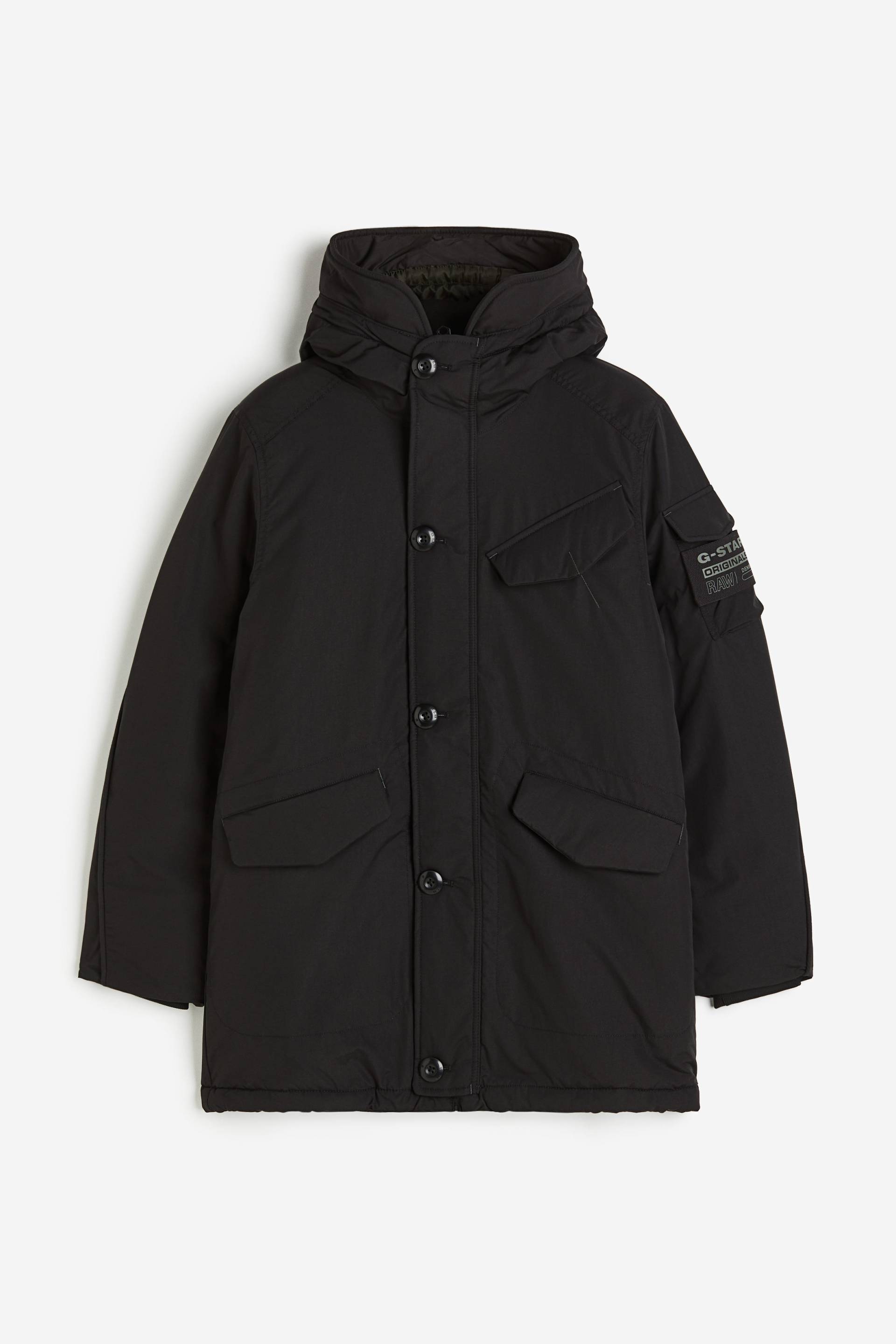 G-Star Raw Vodan Padded Hooded Parka Black, Jacken in Größe L von G-Star Raw