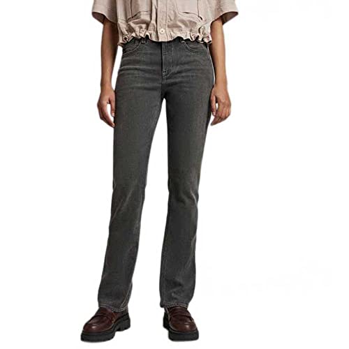 G-Star Damen Noxer Straight Jeans, Grau (faded grey generation D17192-B479-C952), 26W / 32L von G-STAR RAW