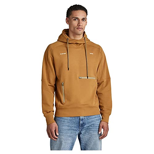 G-STAR RAW Herren Moto Loose Hoodie, Braun (oxide ocre D22020-A613-1329), M von G-STAR RAW