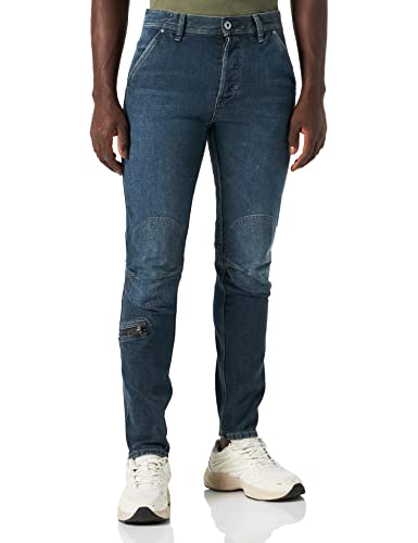 G-STAR RAW Herren Pilot 3D Slim Jeans, Blau (worn in deep teal D20505-D164-D325), 31W / 32L von G-STAR RAW