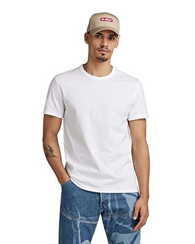 G-STAR RAW Herren Premium Base T-Shirt, Weiß (white D22722-C336-110), XXL von G-STAR RAW