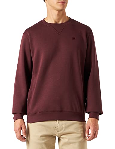 G-STAR RAW Herren Premium Core Sweatshirt, Purpur (vineyard wine D16917-C235-D303), XS von G-STAR RAW