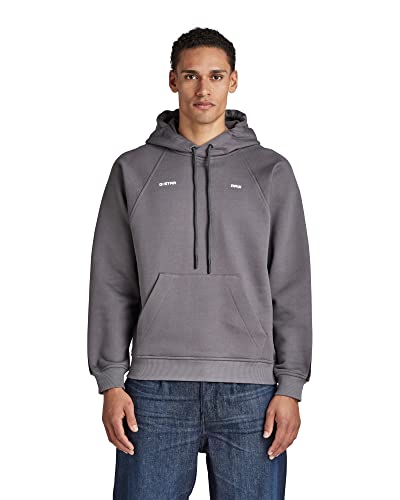 G-STAR RAW Herren Tape Raglan Loose Hoodie, Grau (granite D22325-C988-1468), S von G-STAR RAW