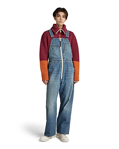 G-STAR RAW Damen Bib Overall, Blau (antique faded blue opal D22070-C779-D344), L von G-STAR RAW