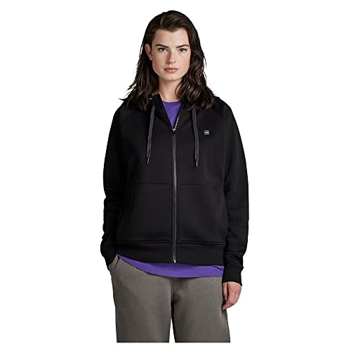 G-Star Damen Premium Core 2.1 Hooded Zip Thru Sweatshirt, Schwarz (dk Black D22727-C235-6484), M von G-STAR RAW
