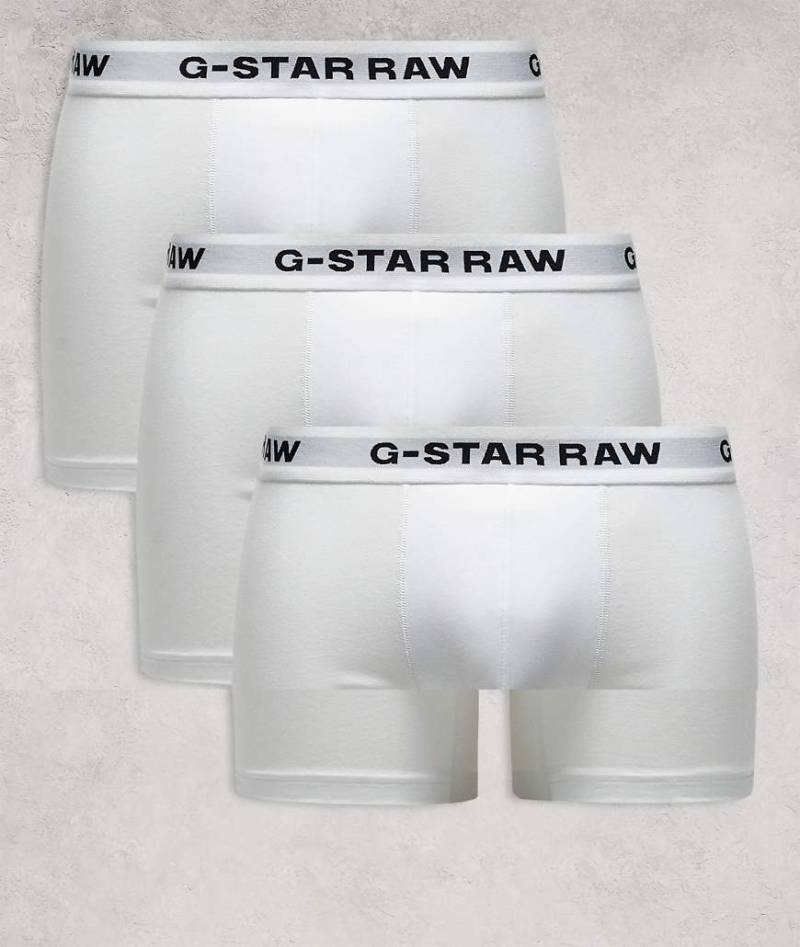 G-Star - 3er-Pack eng geschnittene Boxershorts in Weiß von G-Star