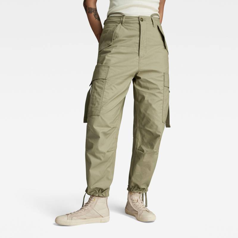 G-Star - Cargo cropped drawcord pant wmn ensis green - Gr. - 27 von G-Star