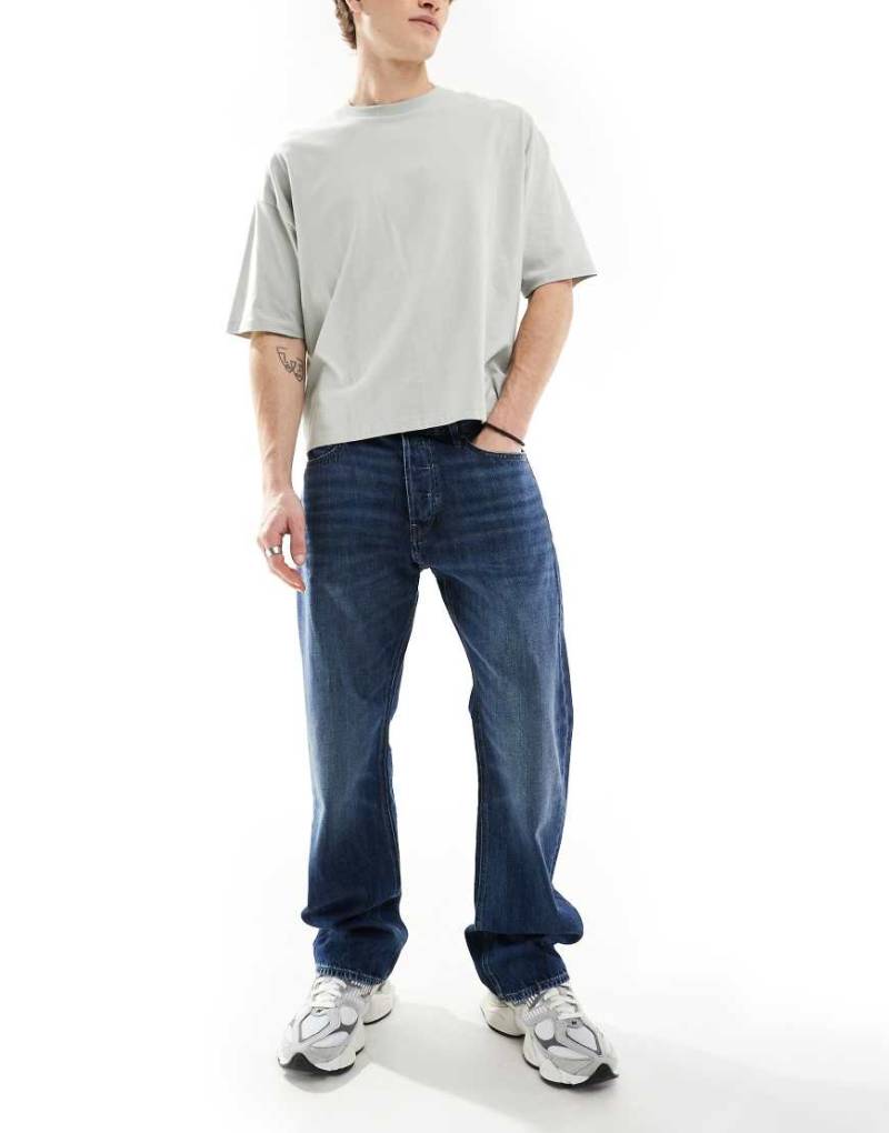 G-Star - Dakota - Gerade geschnittene Jeans in Blau mit mittelblauer Waschung von G-Star