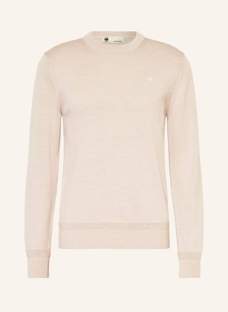 G-Star Pullover Aus Merinowolle weiss von G-Star