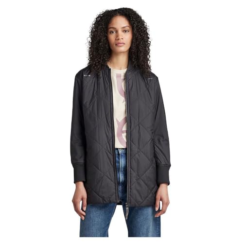 G-STAR RAW Damen Padded Bomber Collar Jacke, Schwarz (dk black D22045-B958-6484), S von G-STAR RAW