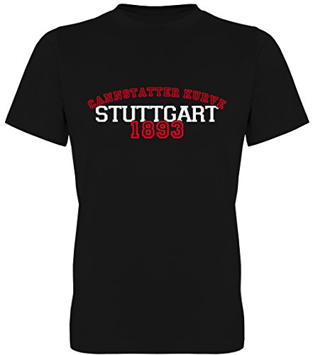Cannstatter Kurve Stuttgart 1983 lang Fan-T-Shirt Unisex Herren (078.240) (S) von G-graphics