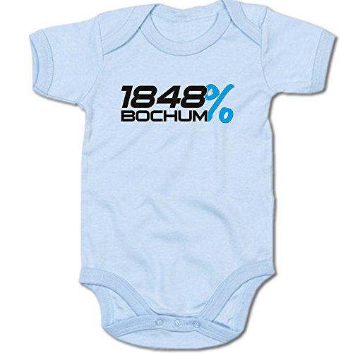 G-graphics 1848% Bochum Baby Body Suit Strampler 250.0278 (0-3 Monate, blau) von G-graphics