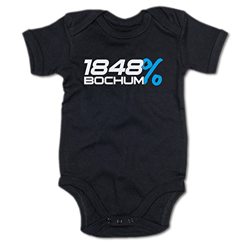 G-graphics 1848% Bochum Baby Body Suit Strampler 250.0278 (0-3 Monate, schwarz) von G-graphics