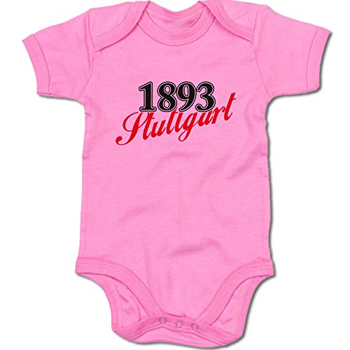 G-graphics 1893 Stuttgart Baby Body Suit Strampler 250.0273 (6-12 Monate, pink) von G-graphics