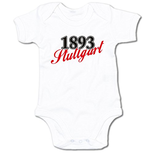 G-graphics 1893 Stuttgart Baby Body Suit Strampler 250.0273 (6-12 Monate, weiß) von G-graphics