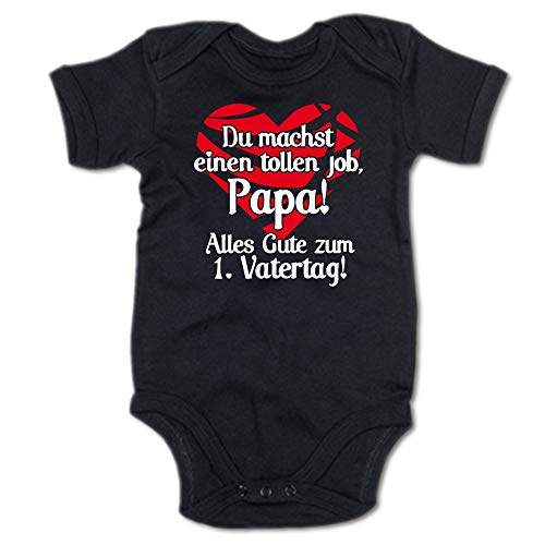 G-graphics Baby Body Du Machst einen tollen Job, Papa! Alles Gute zum 1. Vatertag! 250.0648 (0-3 Monate, schwarz) von G-graphics