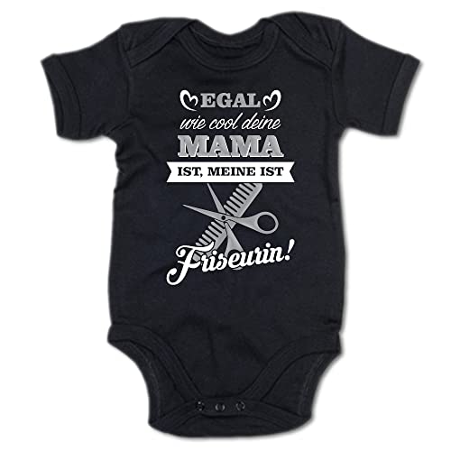 G-graphics Baby Body Egal, wie cool deine Mama ist, meine ist Friseurin! 250.0908 (0-3 Monate, schwarz) von G-graphics