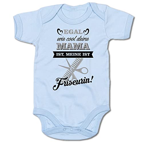 G-graphics Baby Body Egal, wie cool deine Mama ist, meine ist Friseurin! 250.0908 (3-6 Monate, blau) von G-graphics