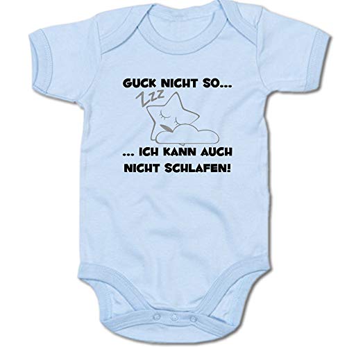 G-graphics Baby Body Guck Nicht so, ich kann auch Nicht schlafen 250.0530 (3-6 Monate, blau) von G-graphics