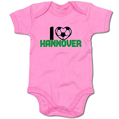 G-graphics Baby Body I Love Hannover 250.0678 (0-3 Monate, pink) von G-graphics