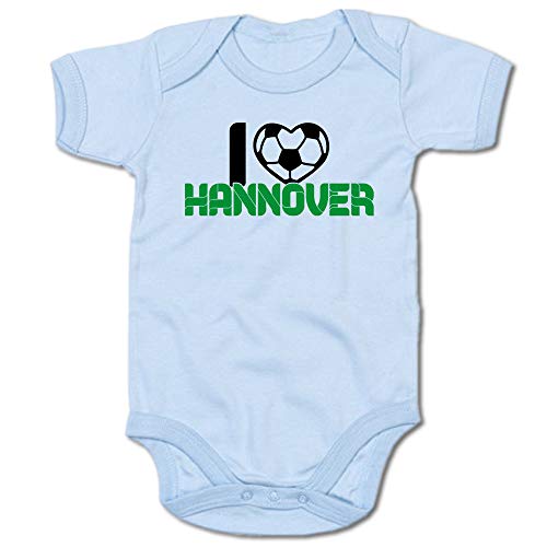 G-graphics Baby Body I Love Hannover 250.0678 (3-6 Monate, blau) von G-graphics