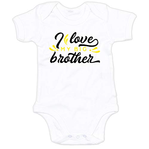 G-graphics Baby Body I love my big brother 250.0781 (0-3 Monate, weiß) von G-graphics