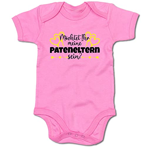 G-graphics Baby Body Möchtet Ihr meine Pateneltern sein? 250.0871 (0-3 Monate, pink) von G-graphics