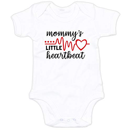 G-graphics Baby Body Mommy´s Little Heartbeat 250.0461 (0-3 Monate, weiß) von G-graphics