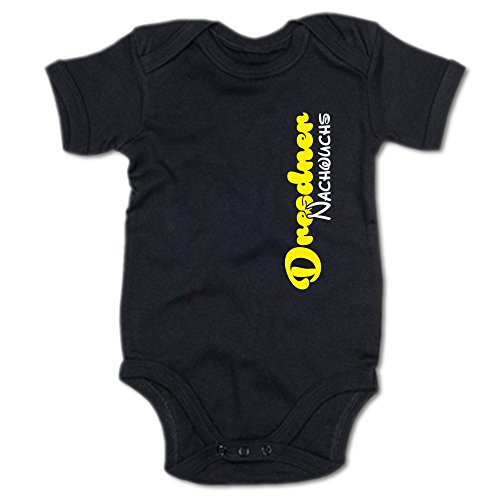 G-graphics Dresdner Nachwuchs Baby-Body Suite Strampler 250.0433 (3-6 Monate, schwarz) von G-graphics