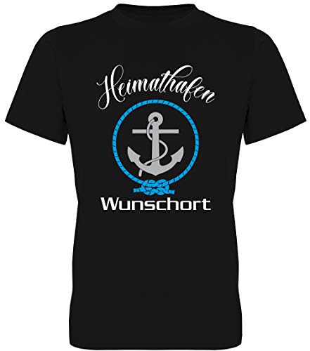 G-graphics Herren T-Shirt Heimathafen - mit Wunschtext/Wunschort 078.0543 (L) von G-graphics