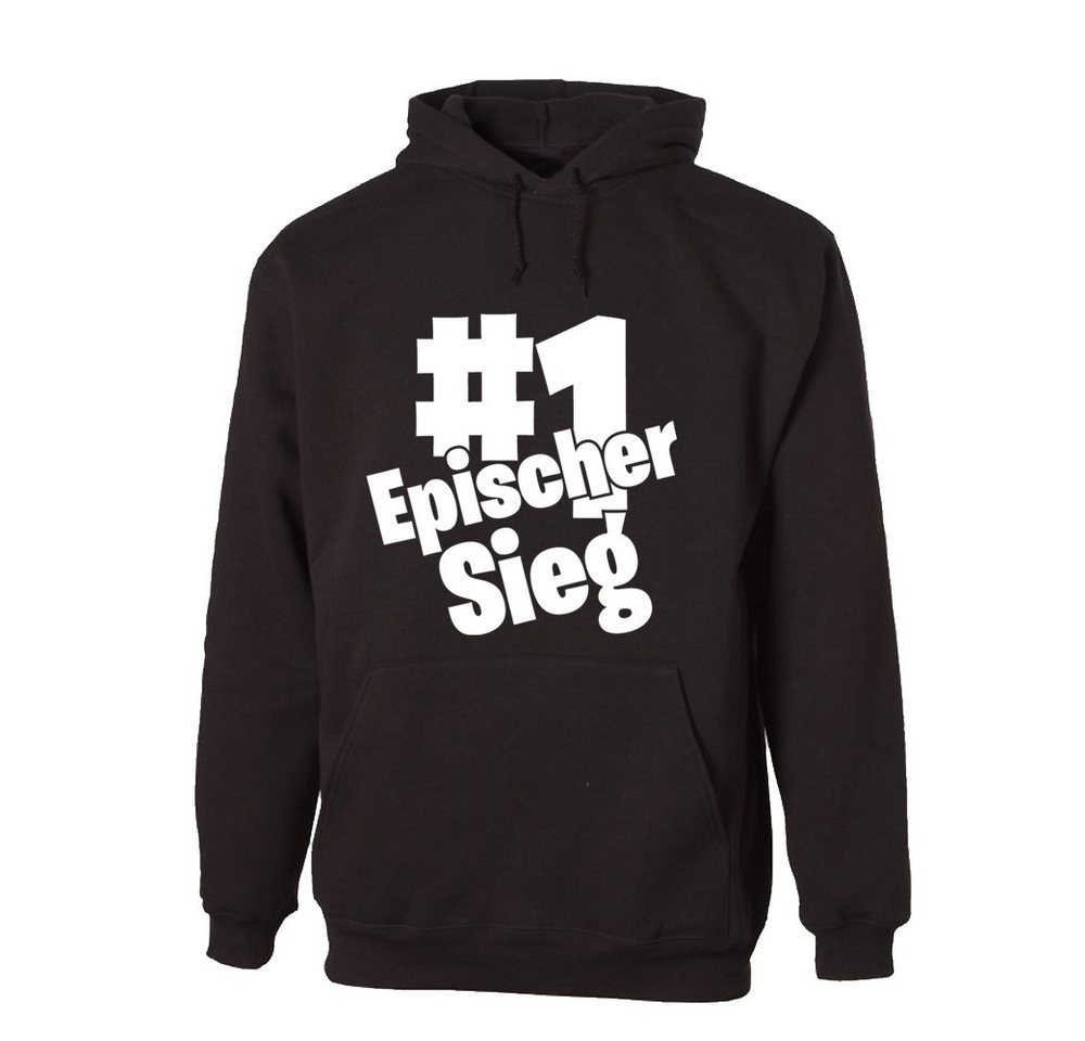 G-graphics Hoodie #1 Epischer Sieg Unisex mit trendigem Frontprint mit Spruch für Gamer*innen von G-graphics