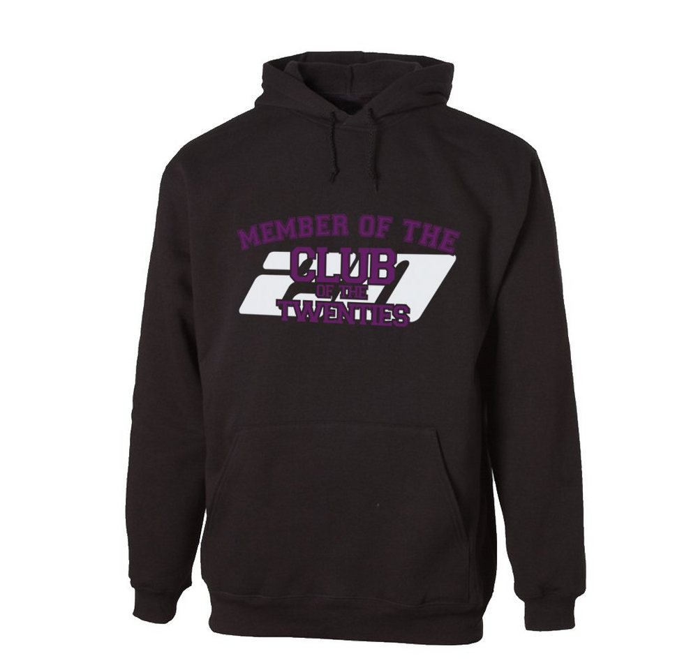 G-graphics Hoodie 20 – Member of the Club of Twenties mit trendigem Frontprint, Aufdruck auf der Vorderseite, Spruch/Sprüche/Print/Motiv, zum 20ten Geburtstag von G-graphics