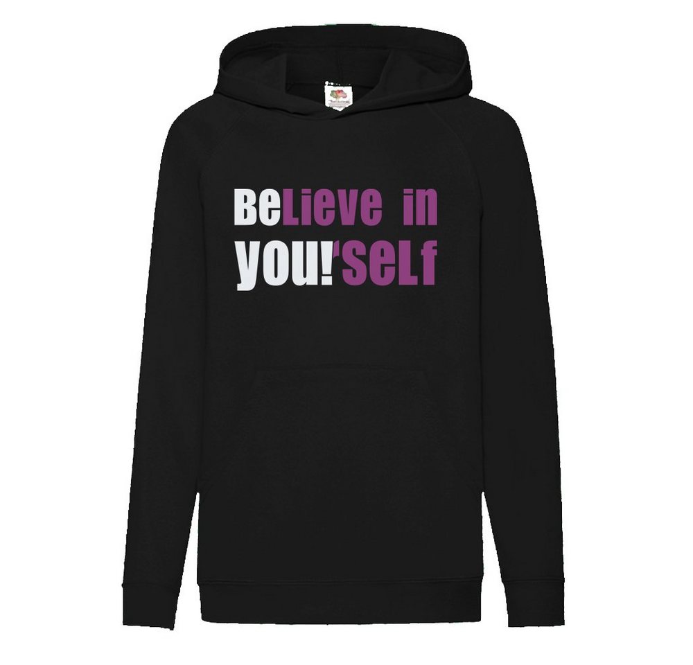 G-graphics Hoodie BElieve in YOUrselve Kinder Hoodie / Kapuzenpullover, Mit Spruch / Sprüche / Print / Motiv von G-graphics