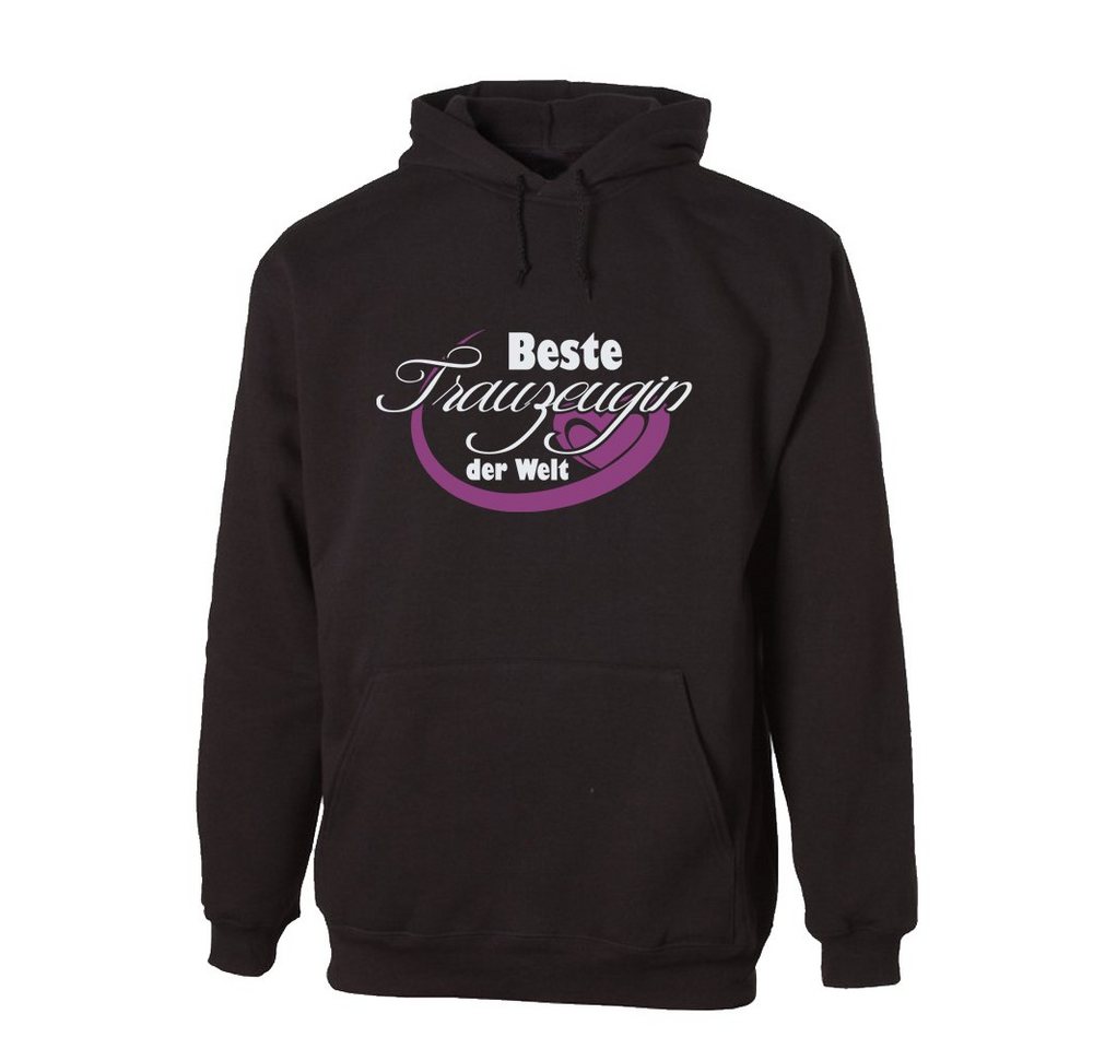 G-graphics Hoodie Beste Trauzeugin der Welt mit trendigem Frontprint, Aufdruck auf der Vorderseite, Spruch/Sprüche/Print/Motiv, für jung & alt von G-graphics