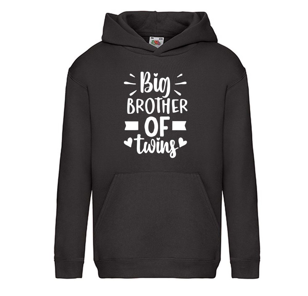 G-graphics Hoodie Big brother of twins Kinder Hoodie / Kapuzenpullover mit coolem Spruch als Frontprint von G-graphics