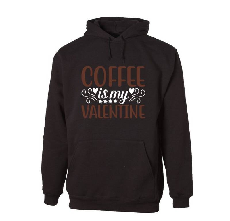 G-graphics Hoodie Coffee is my Valentine Unisex mit trendigem Frontprint für Coffeelover zum Valentinstag von G-graphics