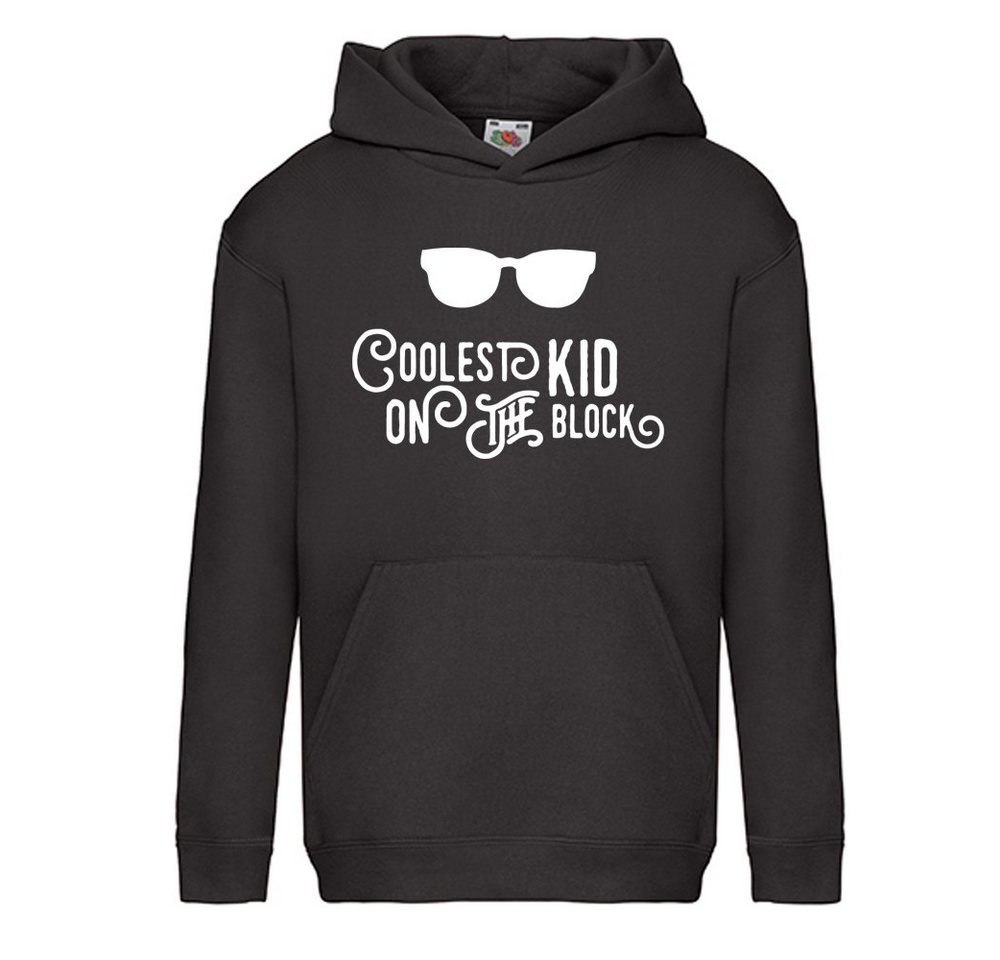 G-graphics Hoodie Coolest Kid on the Block Kinder Hoodie / Kapuzenpullover mit coolem Spruch als Frontprint von G-graphics