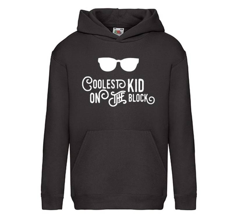 G-graphics Hoodie Coolest Kid on the Block Kinder Hoodie / Kapuzenpullover mit coolem Spruch als Frontprint von G-graphics