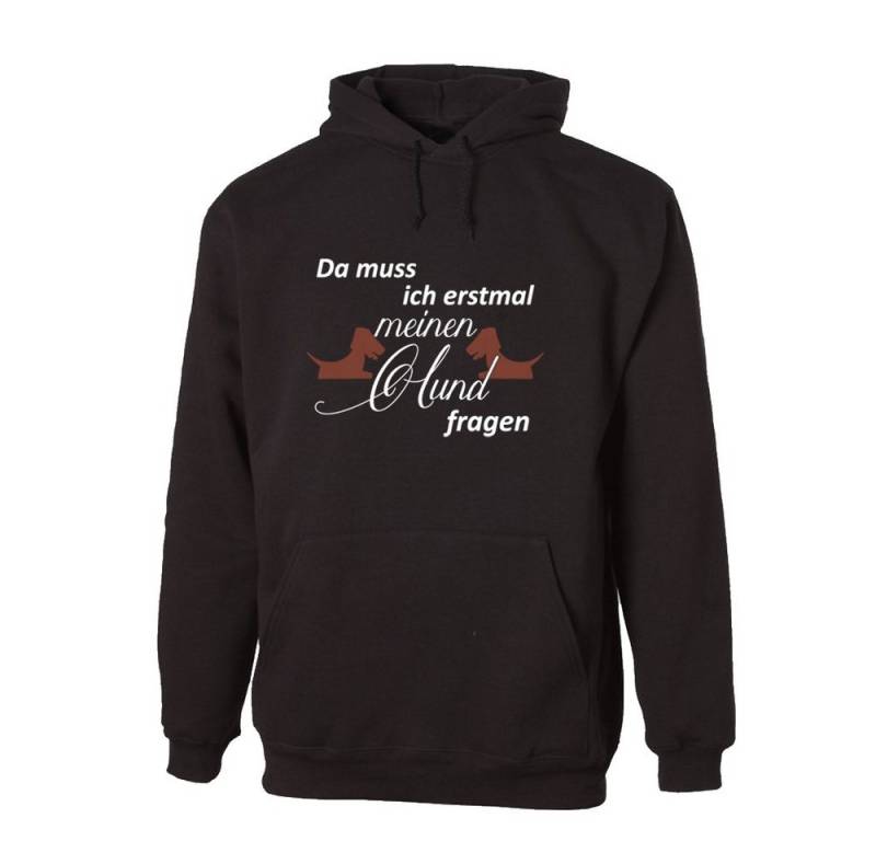 G-graphics Hoodie Da muss ich erstmal meinen Hund fragen Unisex mit trendigem Frontprint mit Spruch für Hundeliebhaber von G-graphics