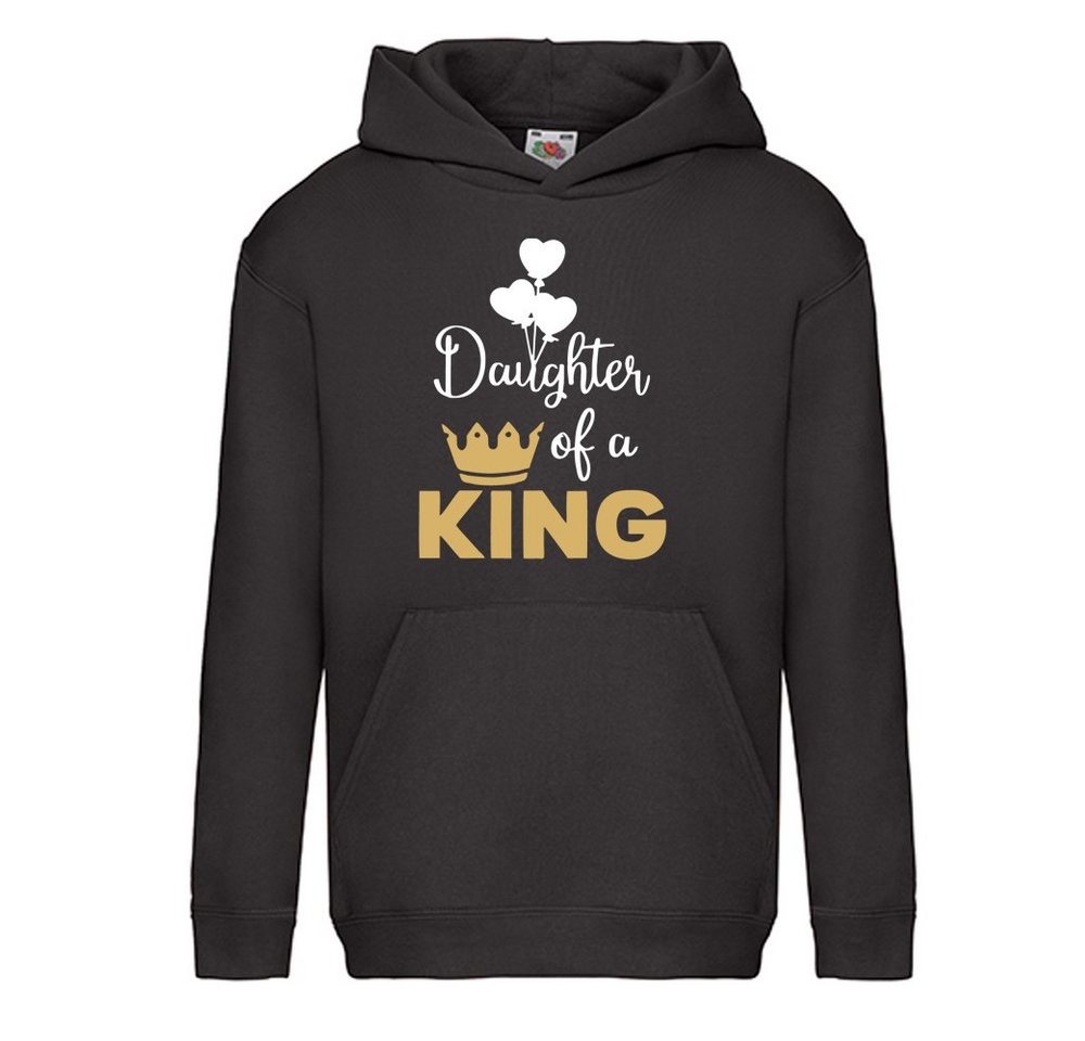 G-graphics Hoodie Daughter of a King Kinder Hoodie / Kapuzenpullover mit Statement / Spruch als Frontprint von G-graphics