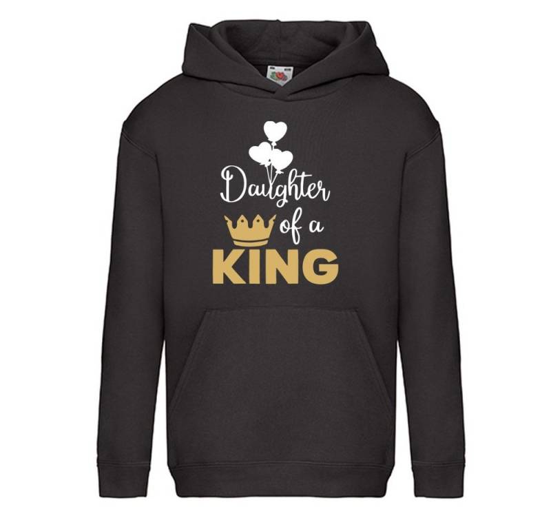 G-graphics Hoodie Daughter of a King Kinder Hoodie / Kapuzenpullover mit Statement / Spruch als Frontprint von G-graphics
