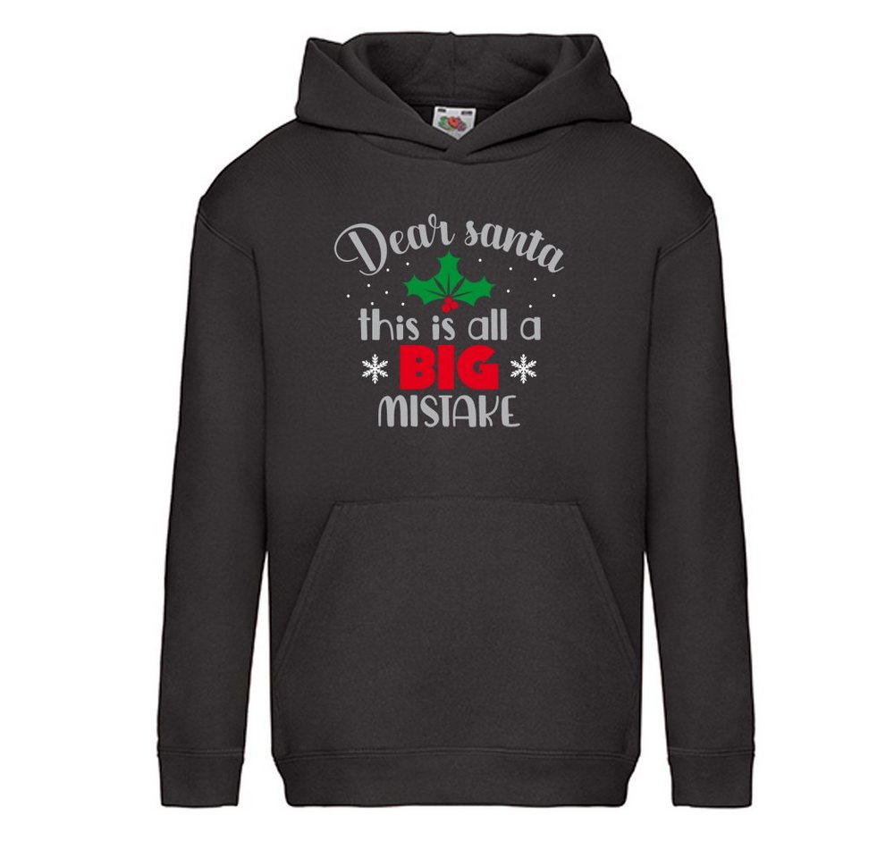 G-graphics Hoodie Dear Santa, this is all a big Mistake Kinder Hoodie / Kapuzenpullover mit schönem Winter- & Weihnachtsmotiv von G-graphics