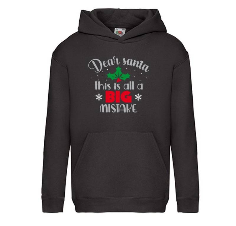 G-graphics Hoodie Dear Santa, this is all a big Mistake Kinder Hoodie / Kapuzenpullover mit schönem Winter- & Weihnachtsmotiv von G-graphics