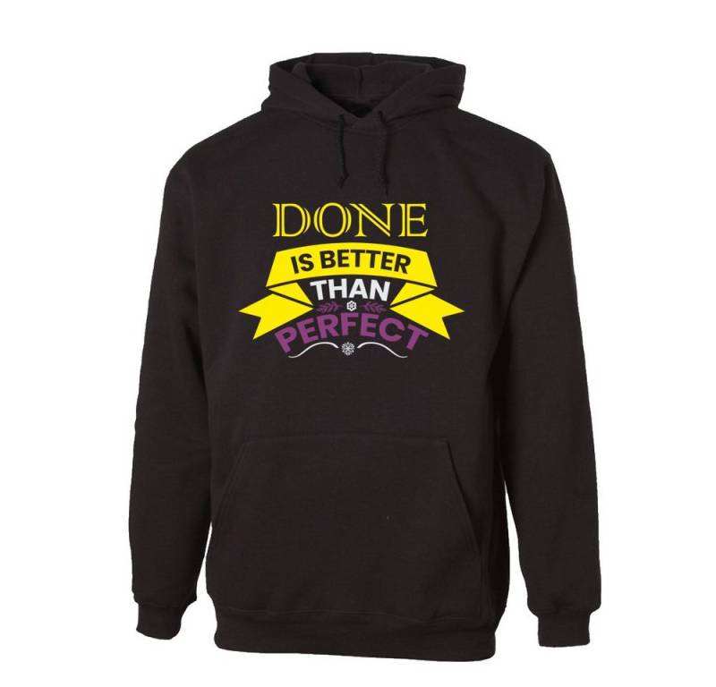 G-graphics Hoodie Done is better than perfect Unisex mit trendigem Frontprint mit Spruch / Sprüche von G-graphics