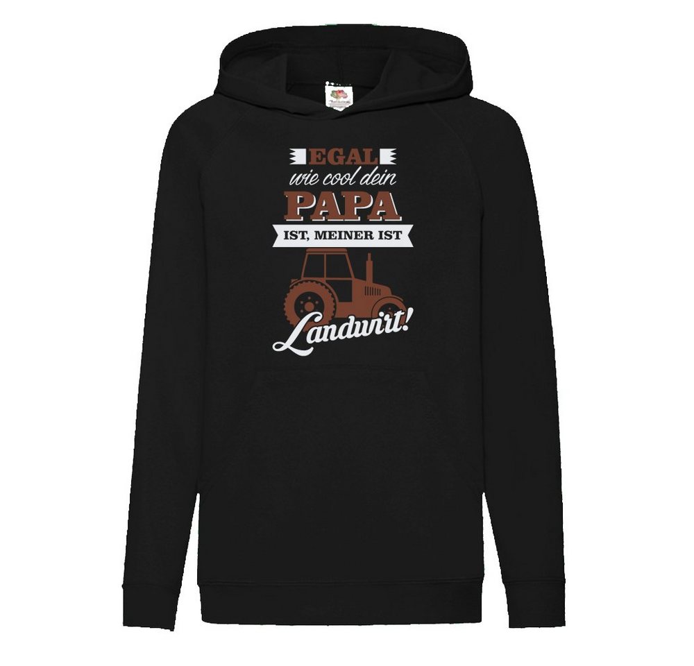 G-graphics Hoodie Egal, wie cool Dein Papa ist, meiner ist Landwirt! Kinder Hoodie / Kapuzenpullover, Mit Spruch / Sprüche / Print / Motiv von G-graphics