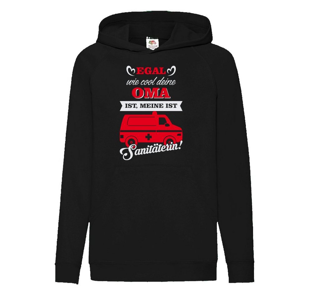 G-graphics Hoodie Egal, wie cool Deine Oma ist, meine ist Sanitäterin! Kinder Hoodie / Kapuzenpullover, Mit Spruch / Sprüche / Print / Motiv von G-graphics