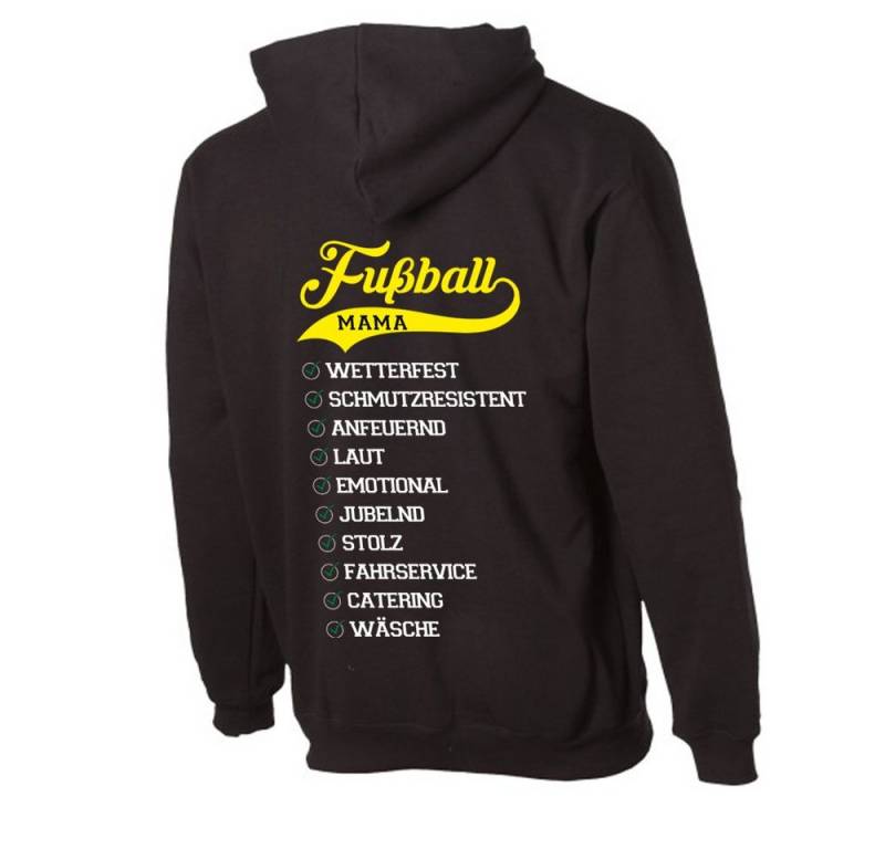 G-graphics Hoodie Eigenschaften einer Fussball-Mama mit trendigem Rückenprint mit Spruch von G-graphics