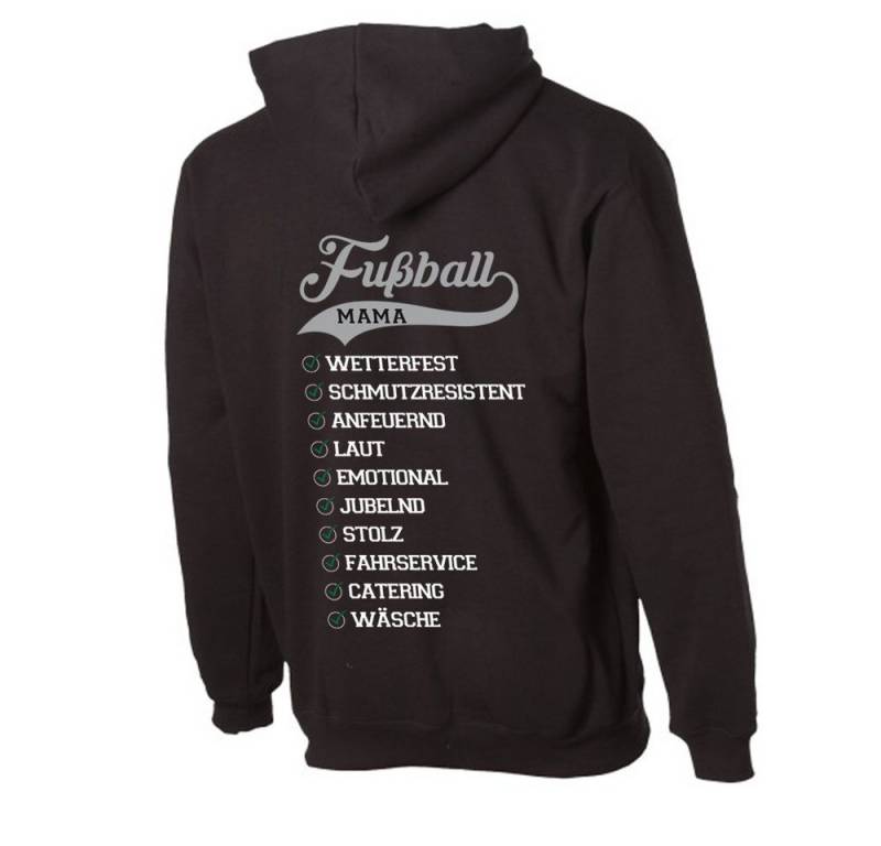 G-graphics Hoodie Eigenschaften einer Fussball-Mama mit trendigem Rückenprint mit Spruch von G-graphics