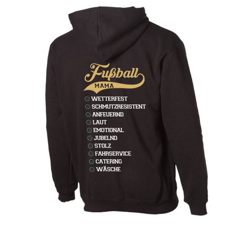 G-graphics Hoodie Eigenschaften einer Fussball-Mama mit trendigem Rückenprint mit Spruch von G-graphics