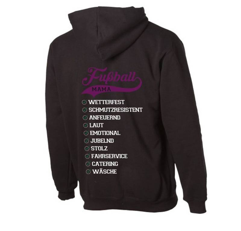 G-graphics Hoodie Eigenschaften einer Fussball-Mama mit trendigem Rückenprint mit Spruch von G-graphics